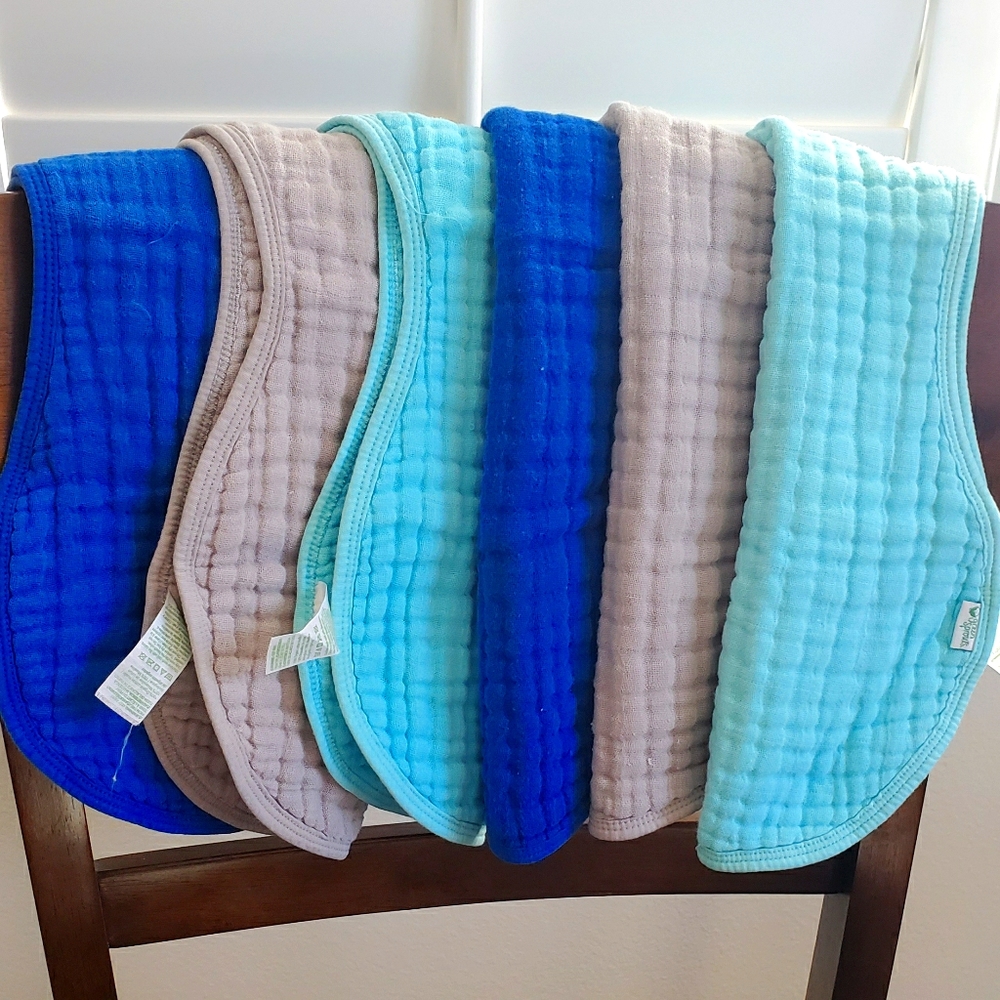 Green Sprouts Burp Cloths - Set of 6